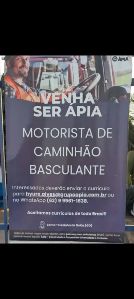 Vagas no grupo apia