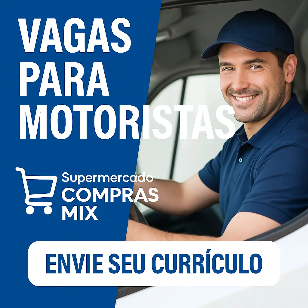 Vaga para motorista em supermercado
