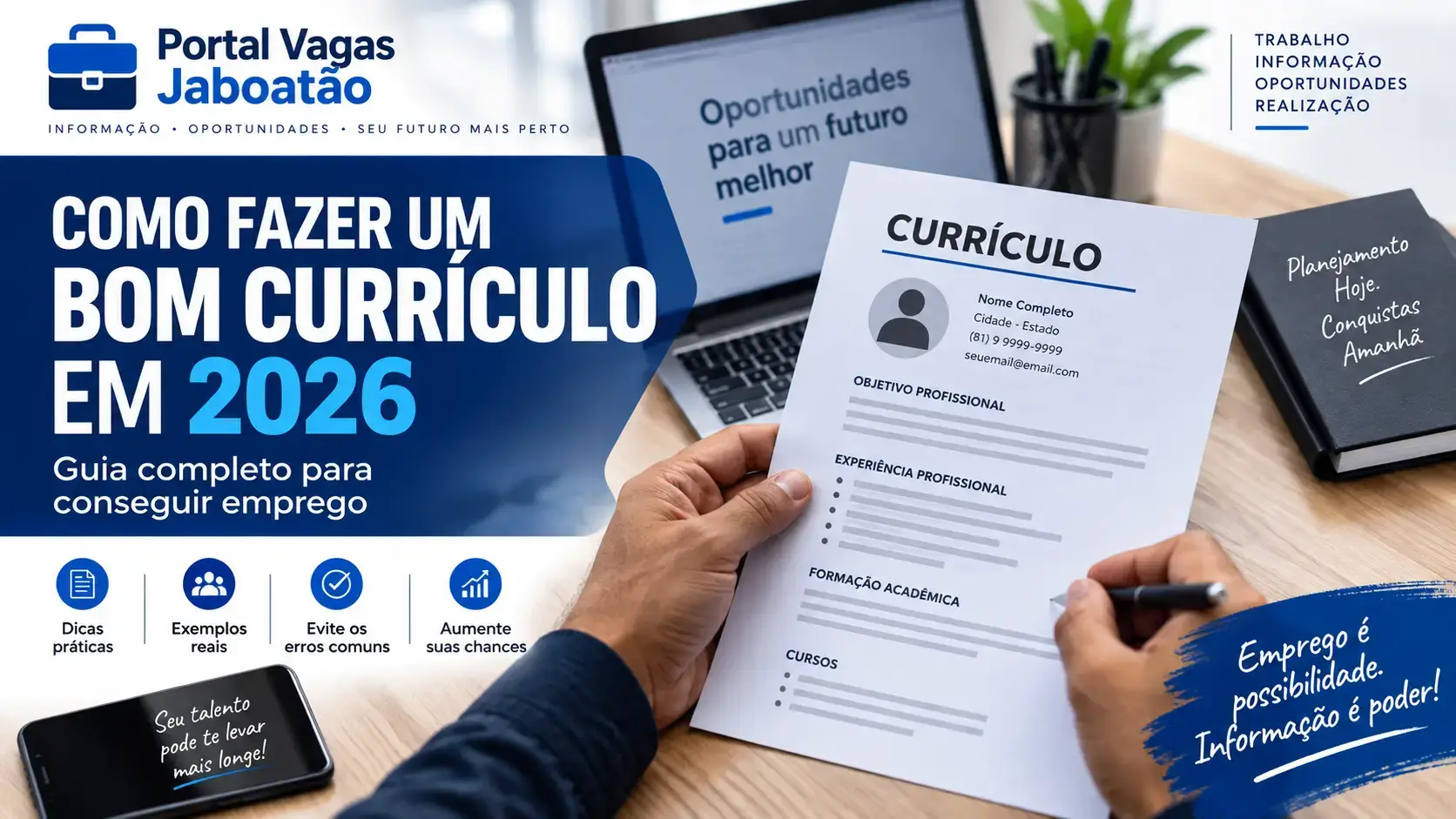 Como fazer um bom currículo em 2026: guia completo para conseguir emprego