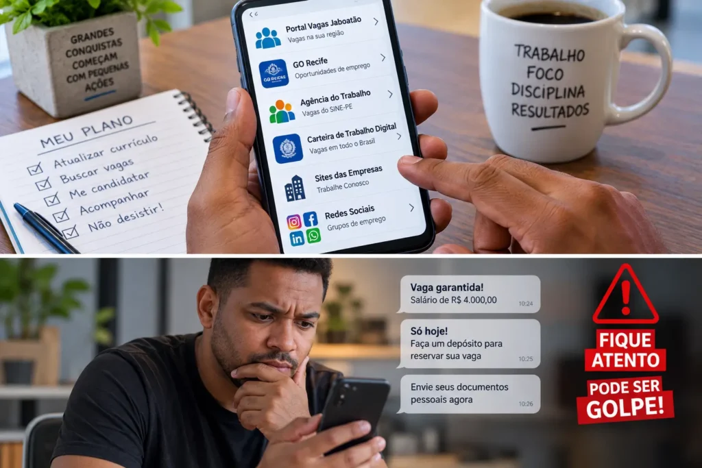 Canais para procurar vagas de emprego em Recife e Região Metropolitana